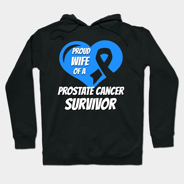 Prostate Cancer Wife Husband Hoodie by mikevdv2001